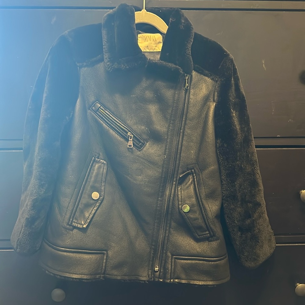 ZARA Kids Motorcycle Jacket Size 8